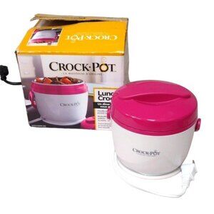 Crock‎ Pot Lunch Crock Portable Lunch Carrier (Pink) 20 oz / 0.6 litre Open Box